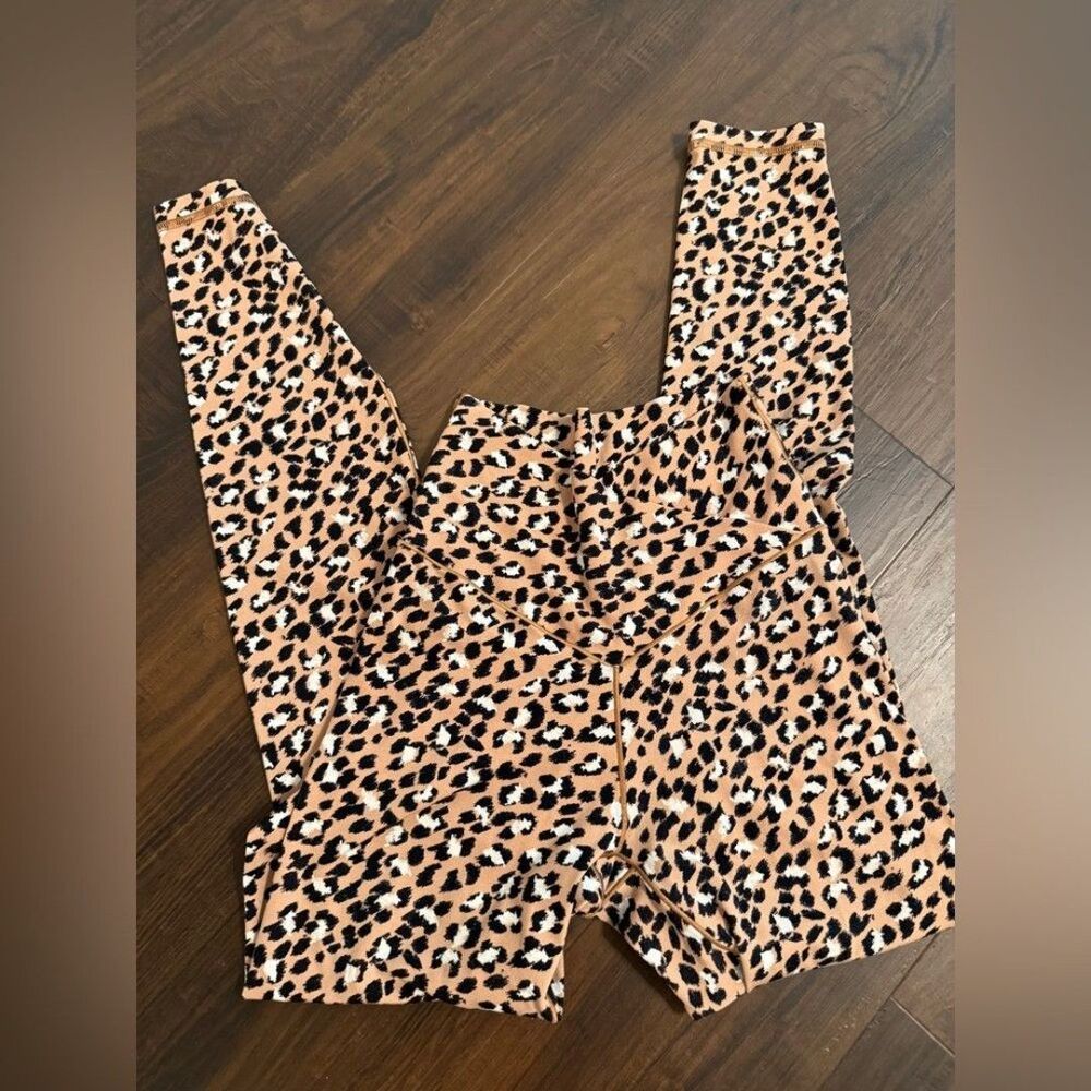 Aerie Offline Real Me Crossover Waist Leopard Print Women’s Small